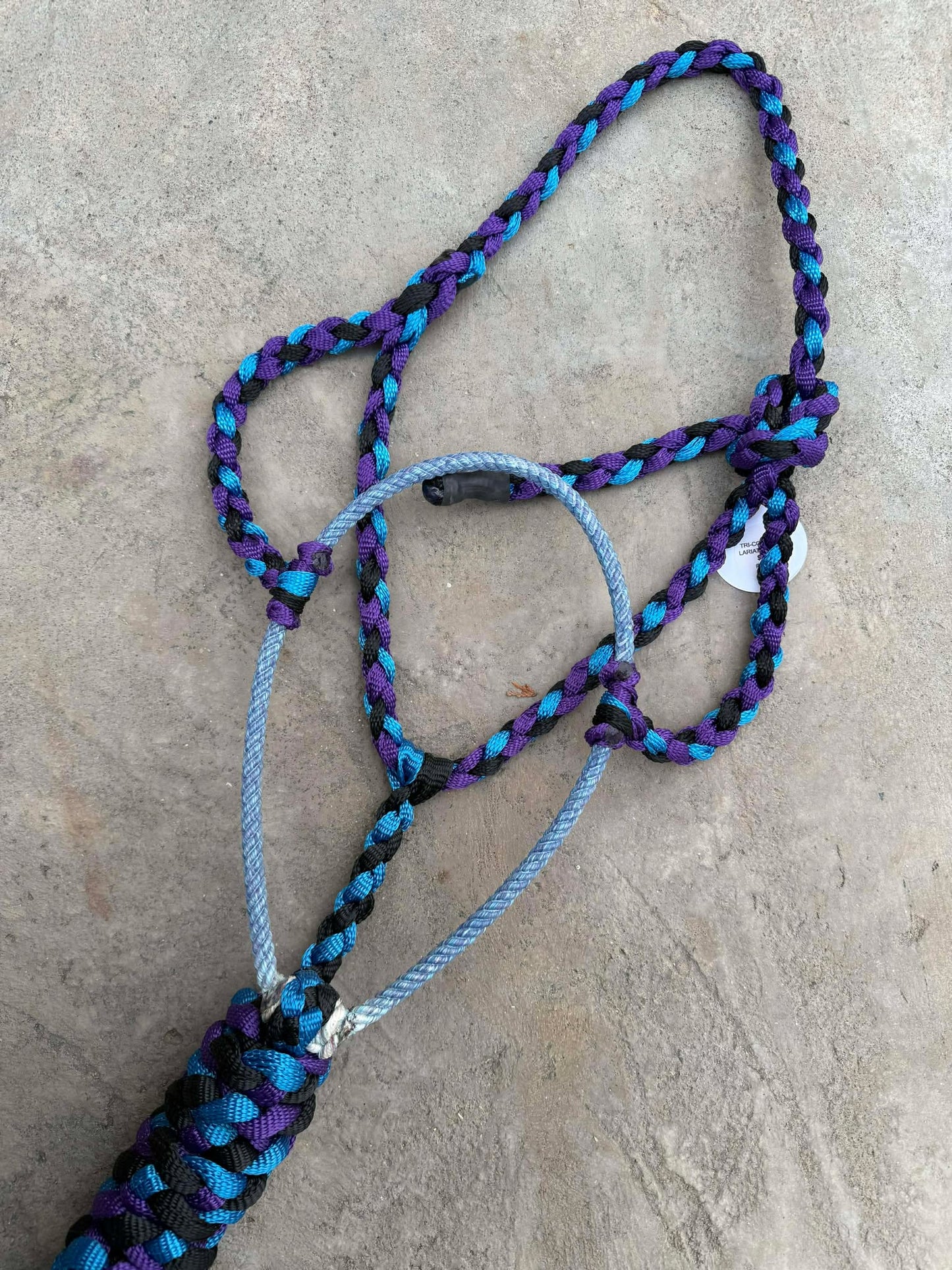 Black, Royal Purple & Royal Blue Lariat