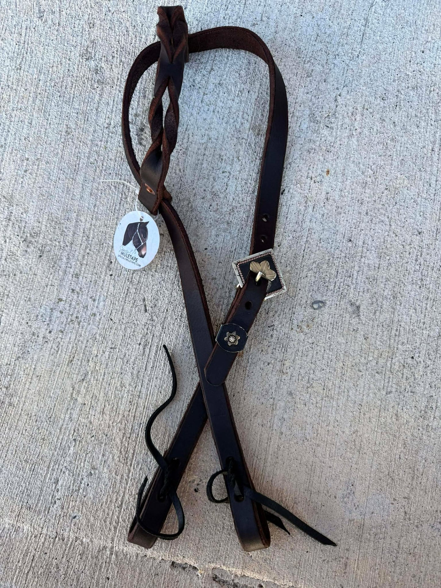 Boujee Headstall-Square Flower