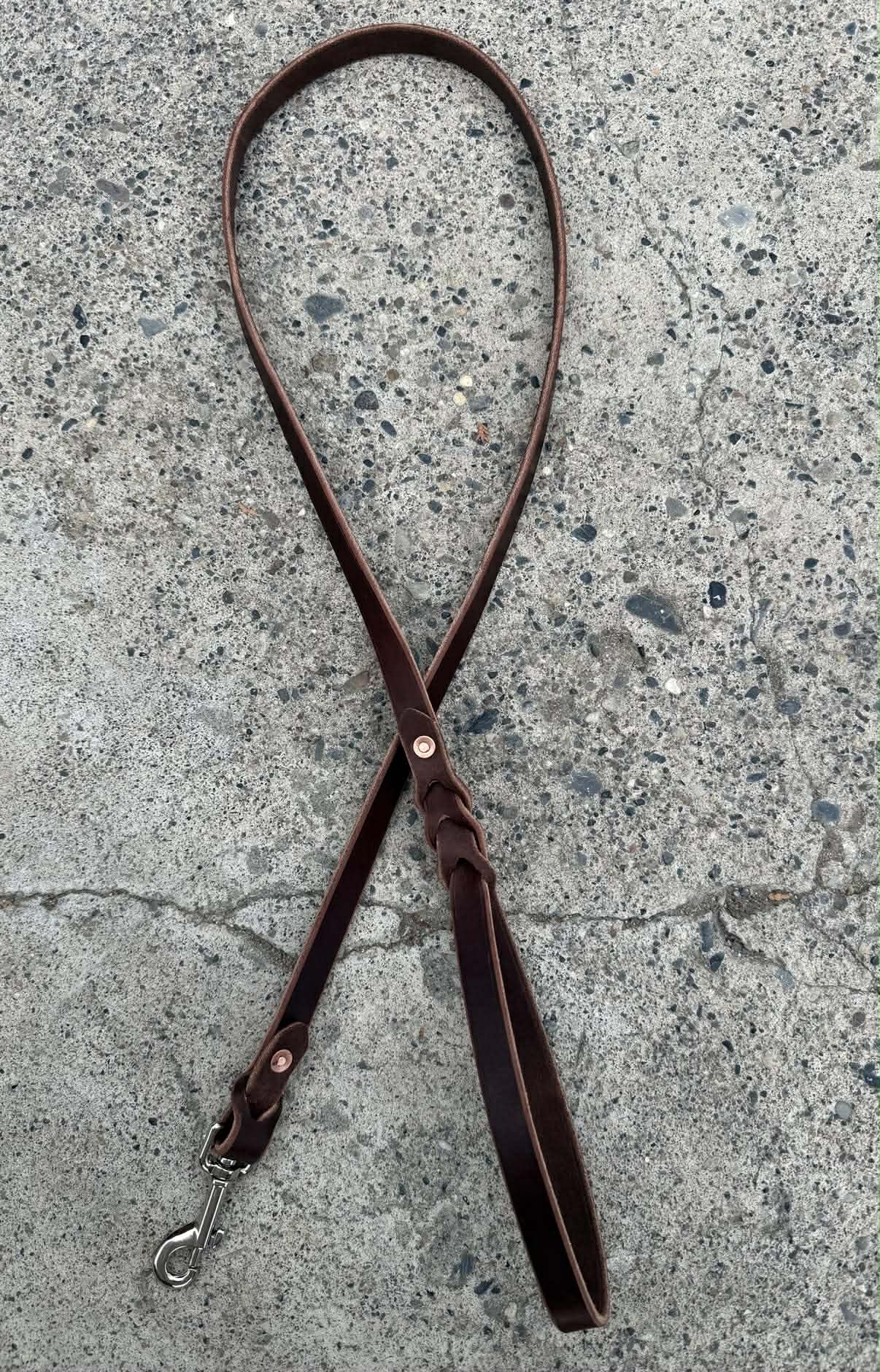 5' Leather Dog Leash