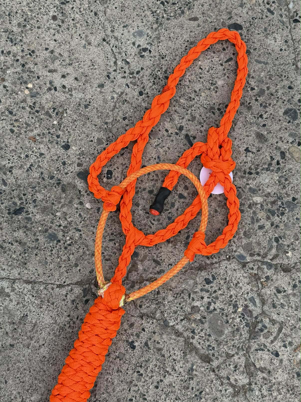 MINI Neon Orange Lariat Halter