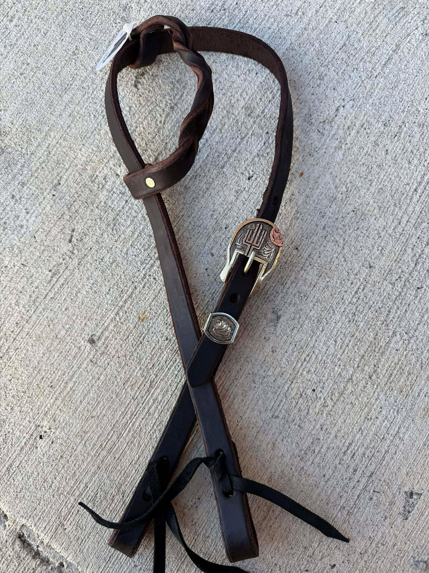 Boujee Headstall-3 Tone Cactus