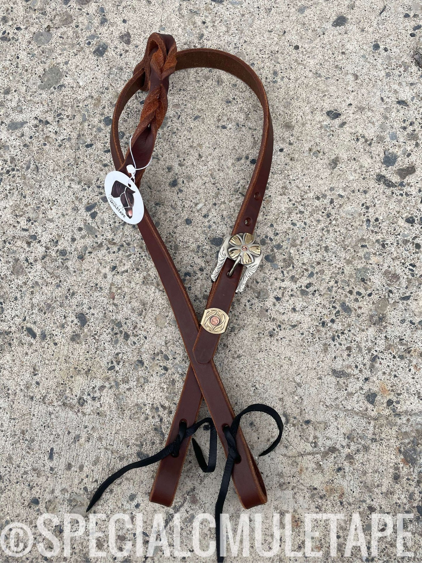 Triple Metal Flower Buckle Hot Oil Single Ear Headstall