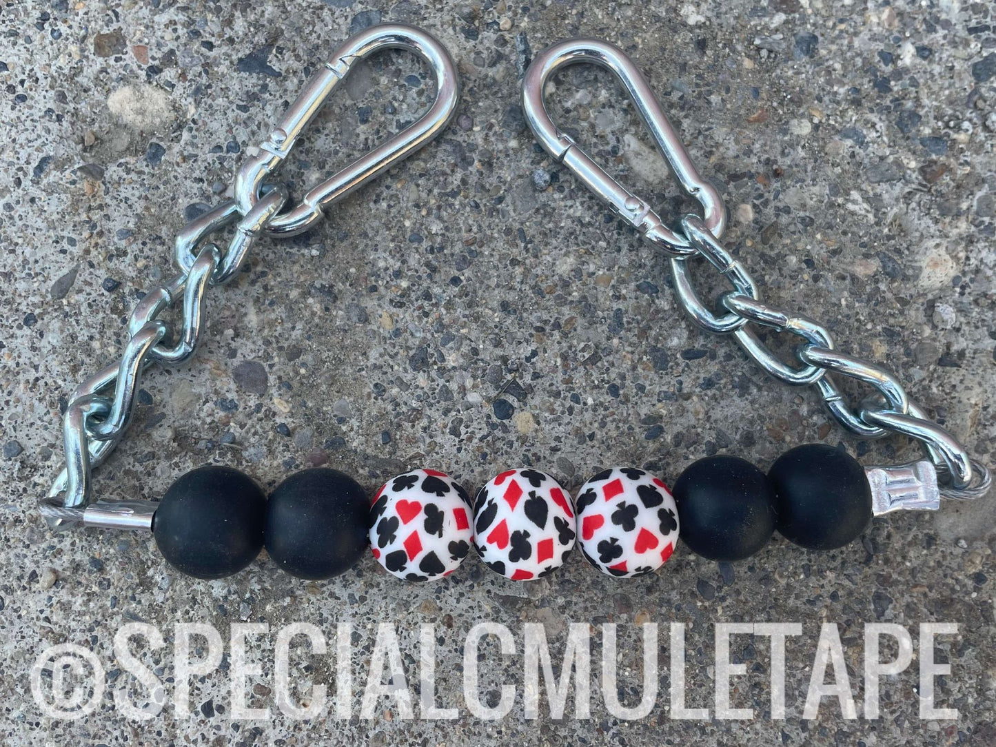 Gambler Silicone Beaded Curb Chain