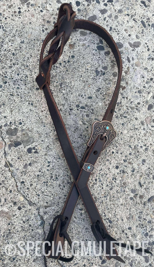 Copper Vines Rodeo Drive Leather Headstall