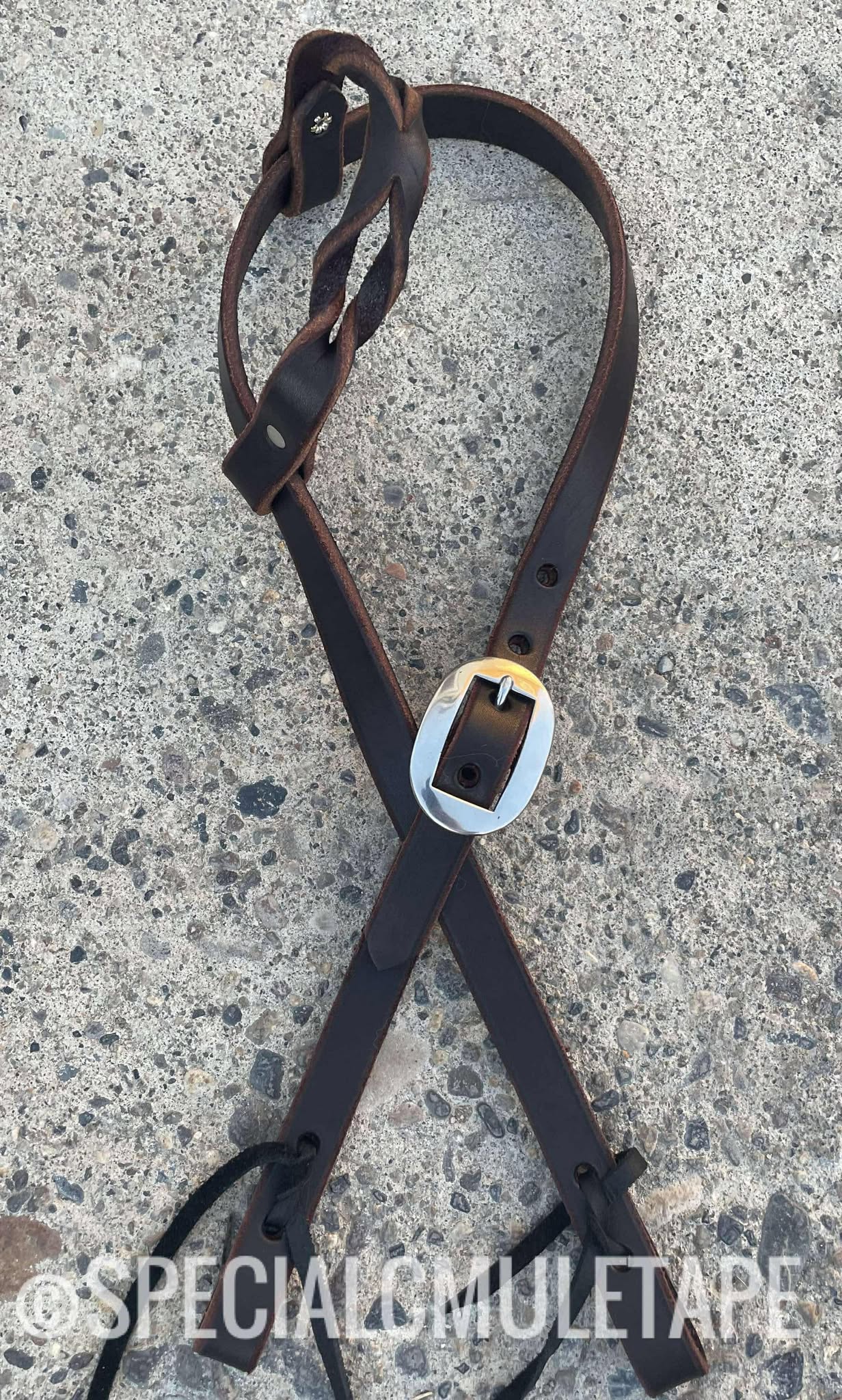 Stainless Steel Leather Headstall