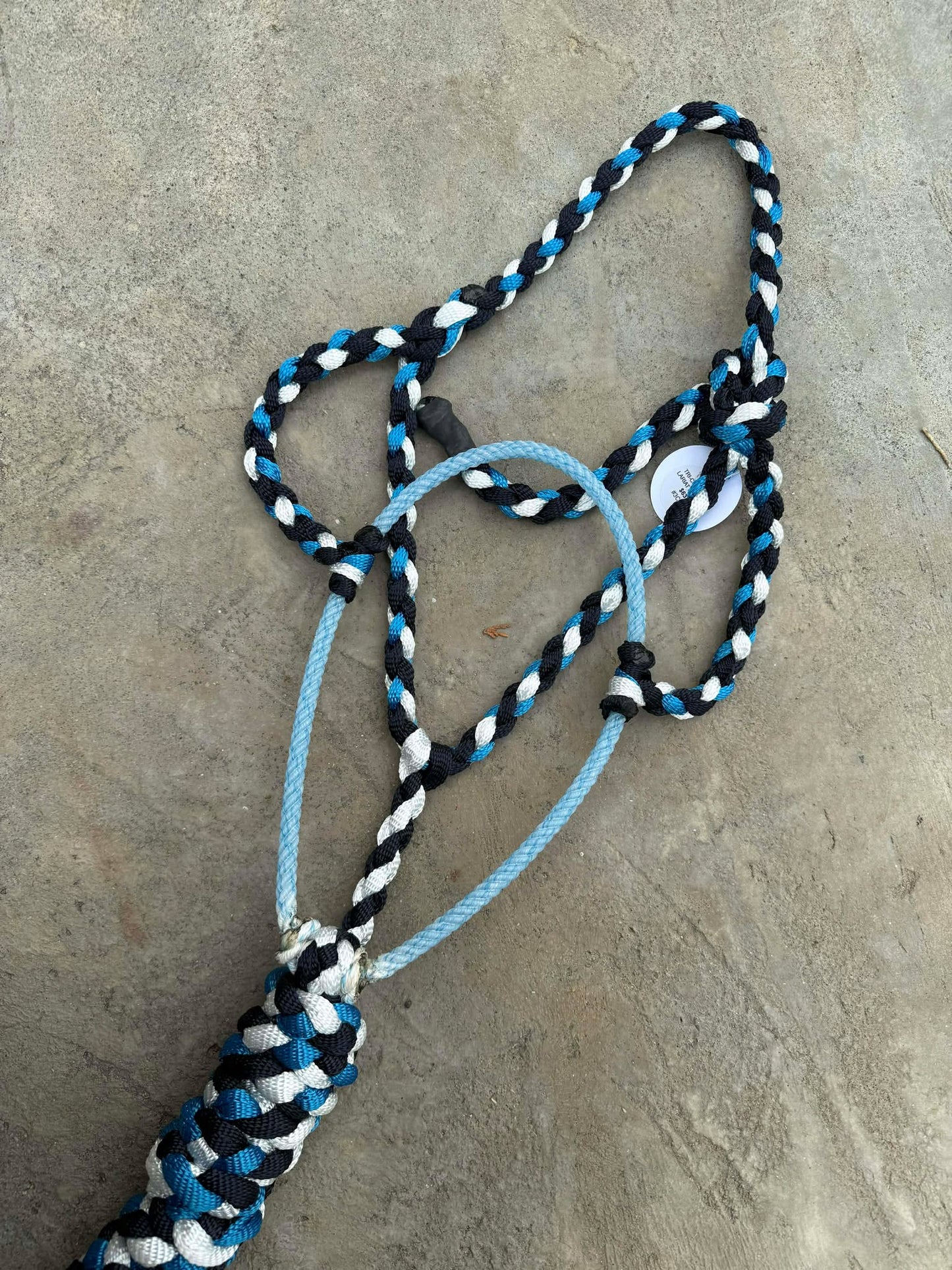 Navy, Royal Blue & White Lariat
