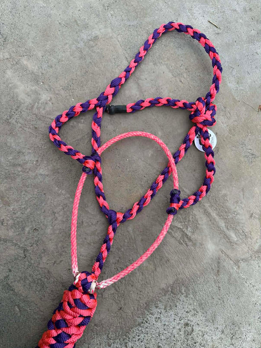 Neon Pink & Royal Purple Lariat
