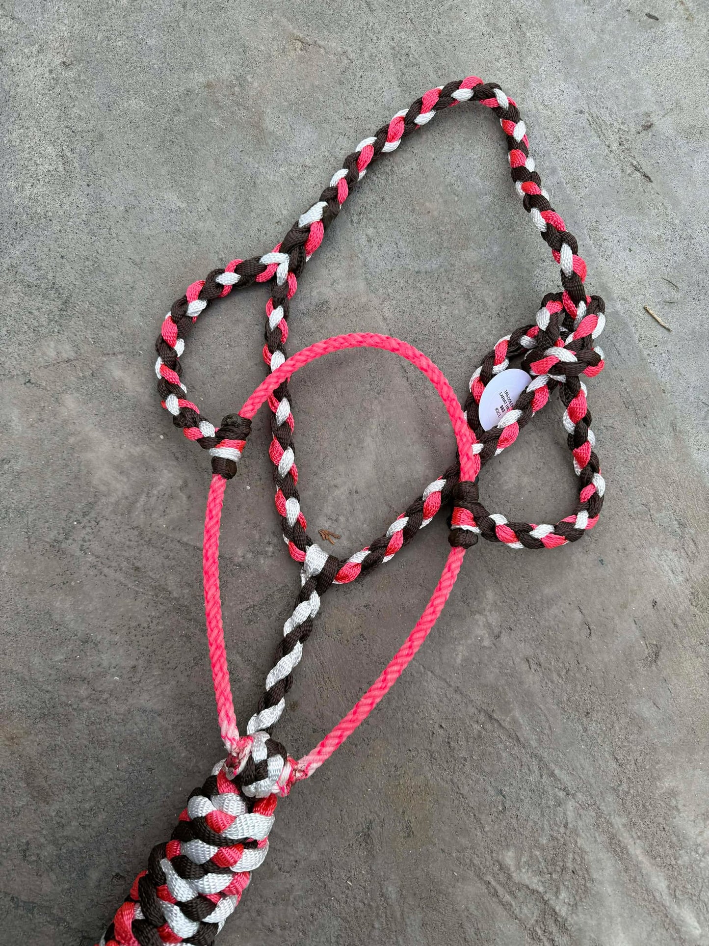 Chocolate, Neon Pink & White Lariat