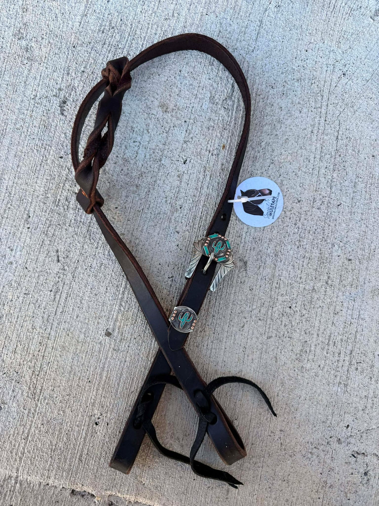 Boujee Headstall-Double Cactus