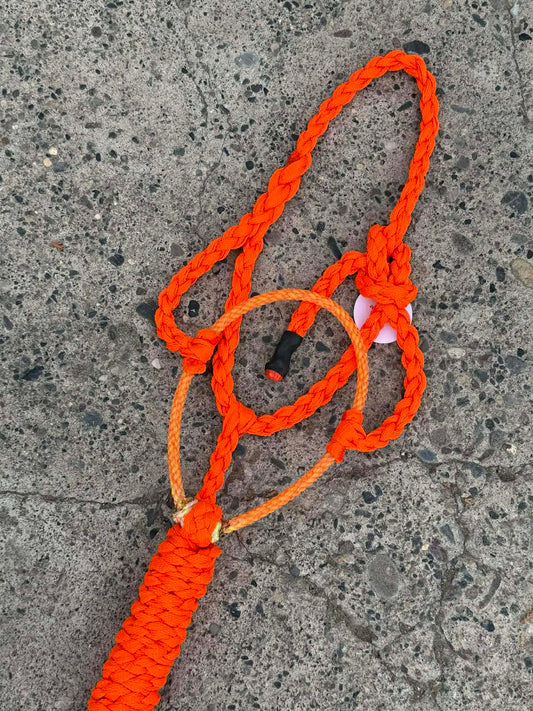 MINI Neon Orange Lariat Halter