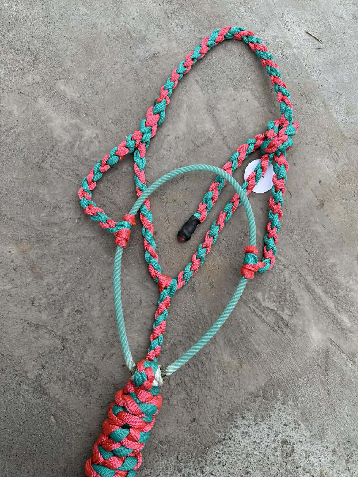 Teal & Neon Pink Lariat