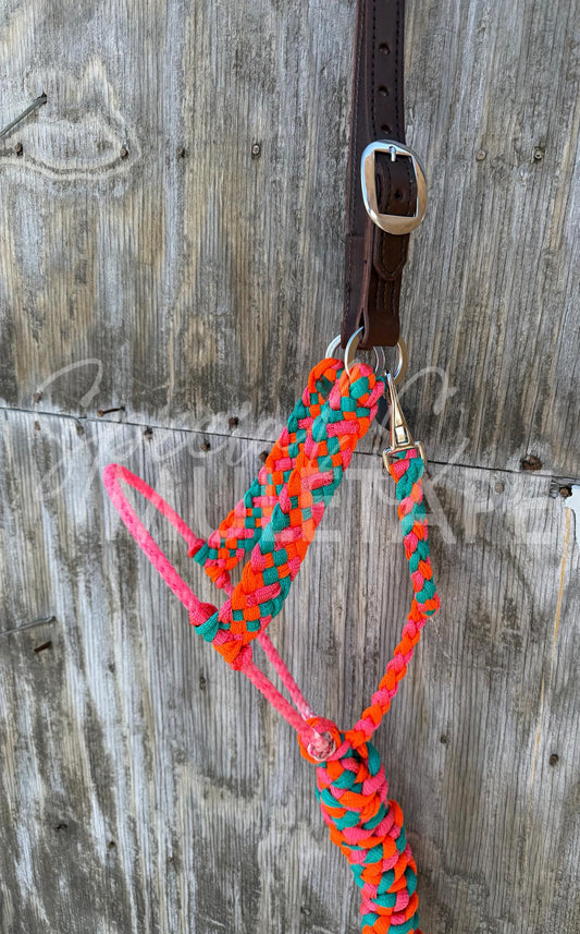 CUSTOM Leather Crown Lariat Halter