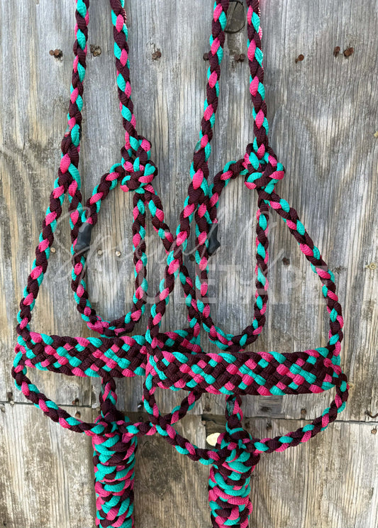 Burgundy, Fuchsia & Teal Brute Halter