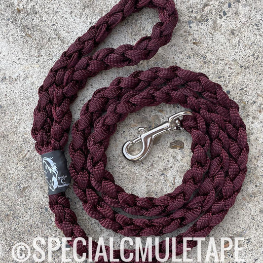 Burgundy 5' Dog Leash