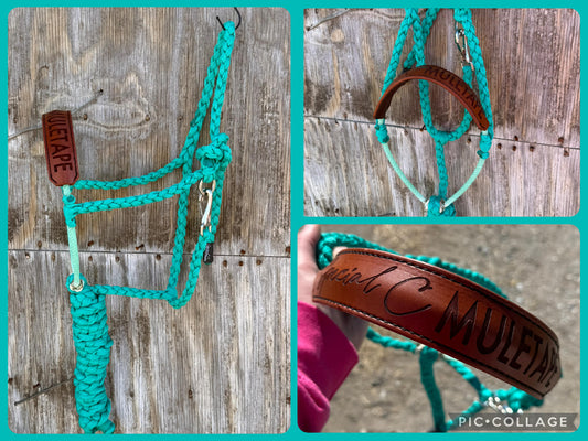 CUSTOM Leather Sleeve Lariat Halter