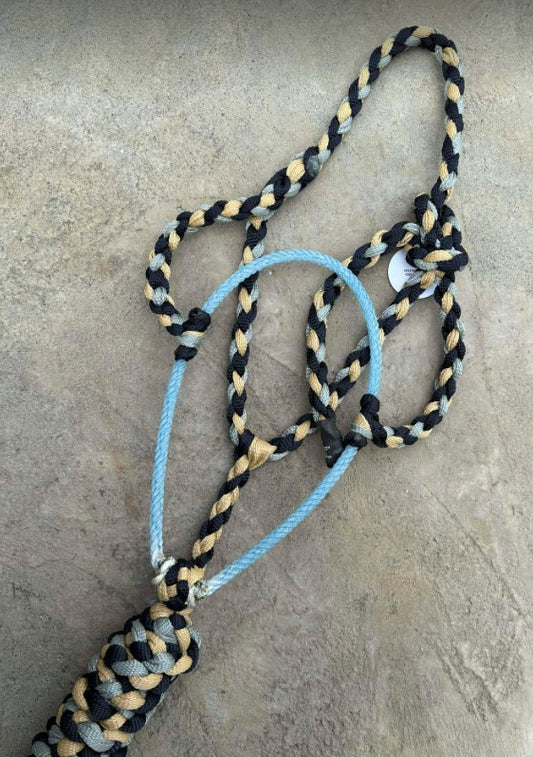 Navy, Sand & Slate Lariat
