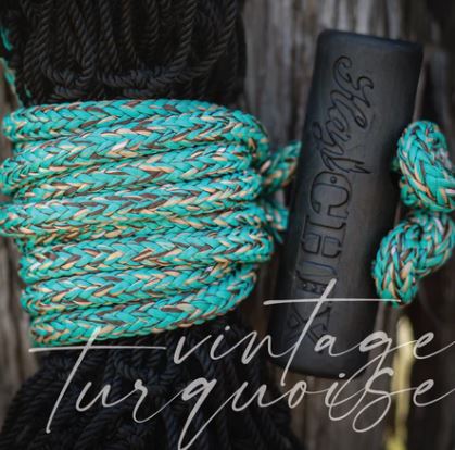 Vintage Turquoise Half Bale Net