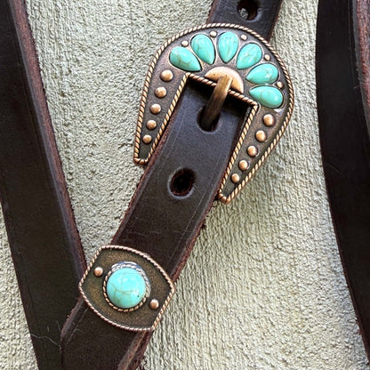 Turquoise Two Piece Headstalls